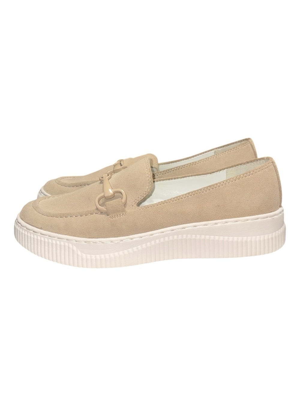 Sofft Fable Loafer Suede In Biege/Tan Neutral Minimalist Coastal Casual Size 7M